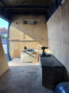 Initial Inside of the van.